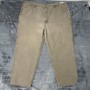 Rasco FR Flame Resistant Work Pants Mens 45x28 Green Duck Canvas CAT 2 NFPA 2112